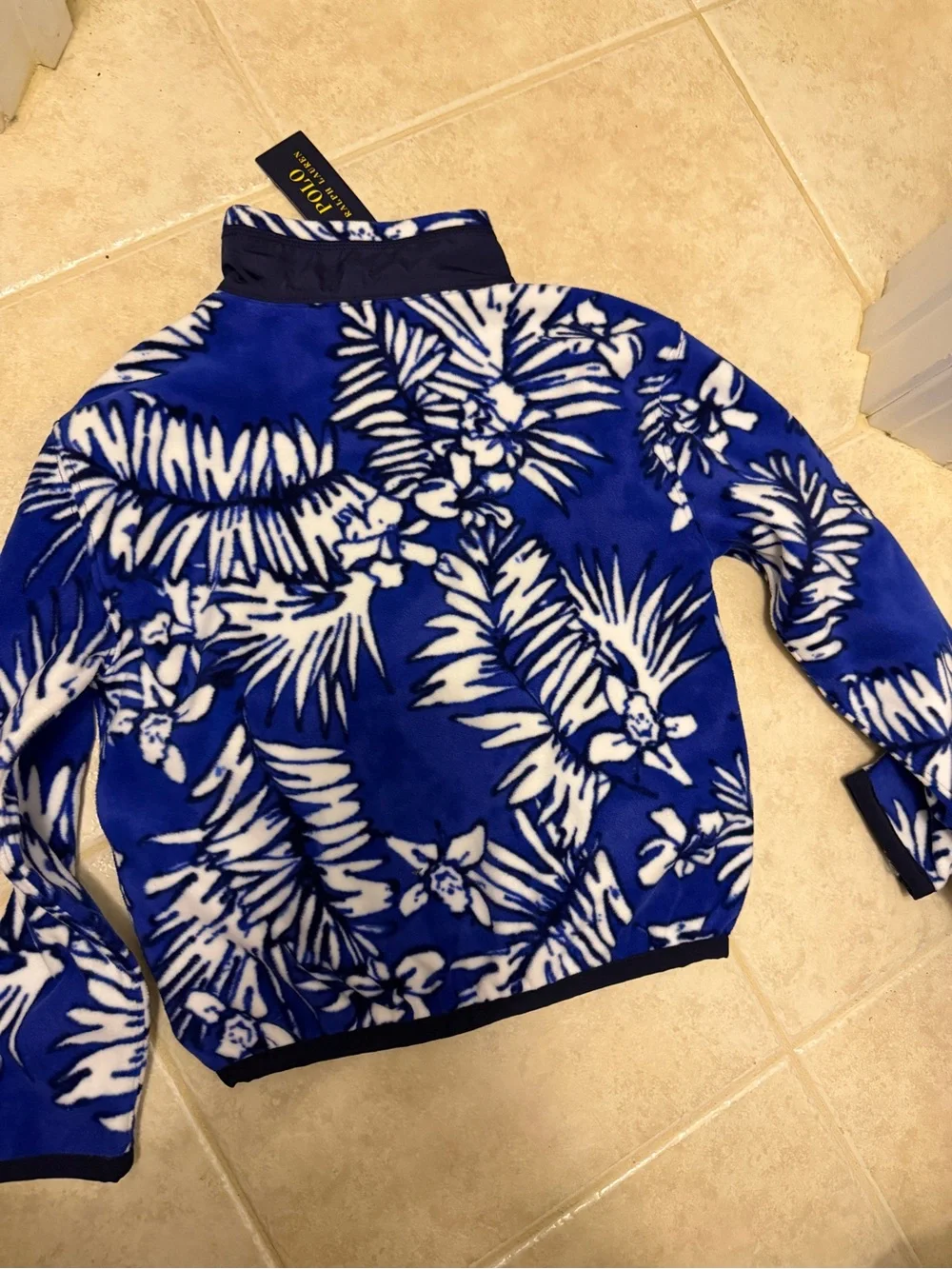 Unisex Polo Ralph Lauren kid boy 8-10 Fleece Pullover Sweater - Cozy